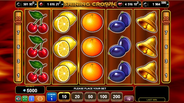 Shining Crown v SYNOT TIP online kasíne