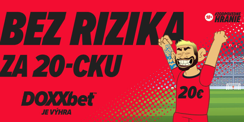 Doxxbet 20 eur bez rizika