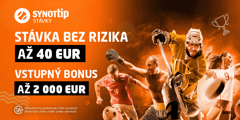 Synottip 40 eur bez rizika