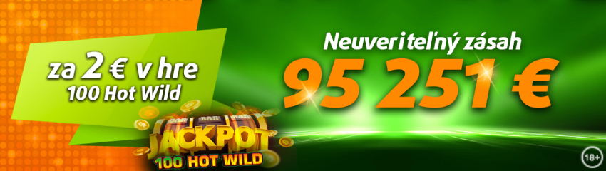 Tipsport kasíno jackpot 95 251 €