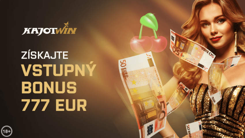 Kajot Win online casino – vstupný bonus 777 €