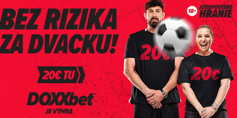 20 eur bez rizika v DOXXbet