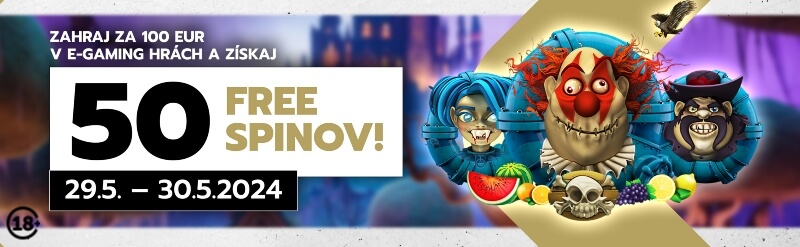 Slovmatic promo 50 free spinov