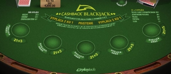 Hra Cashback Blackjack